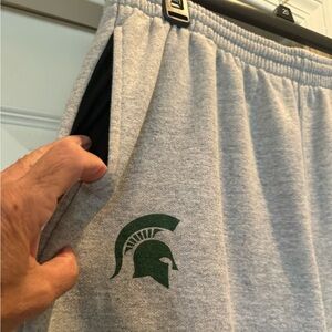 NIKE Michigan State Spartans Primetime Club Ankle Zip Sweatpants Size XXL